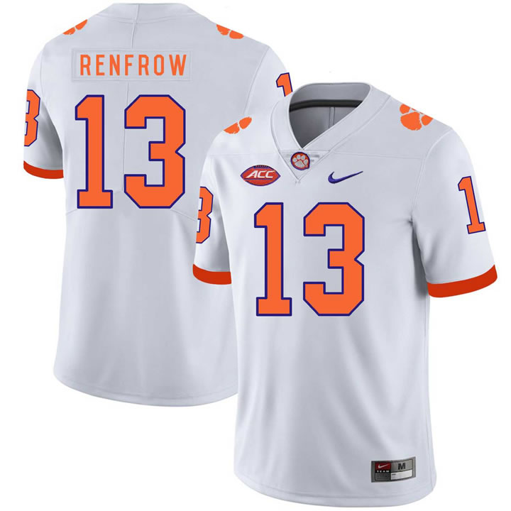 Clemson Tigers 13 Hunter Renfrow White Nike College Football Jersey Dzhi,We sell and wholesale Clemson Tigers 13 Hunter Renfrow White Nike College Football Jersey Dzhi on line form chian!